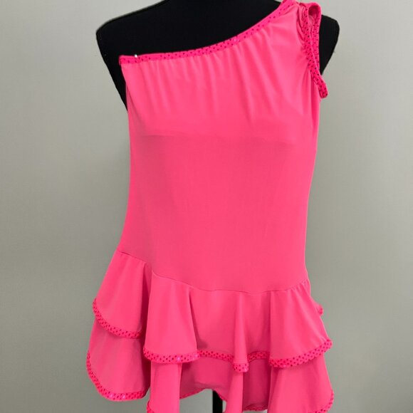 Barbie PINK one shoulder jazz costume! - Picture 1 of 6